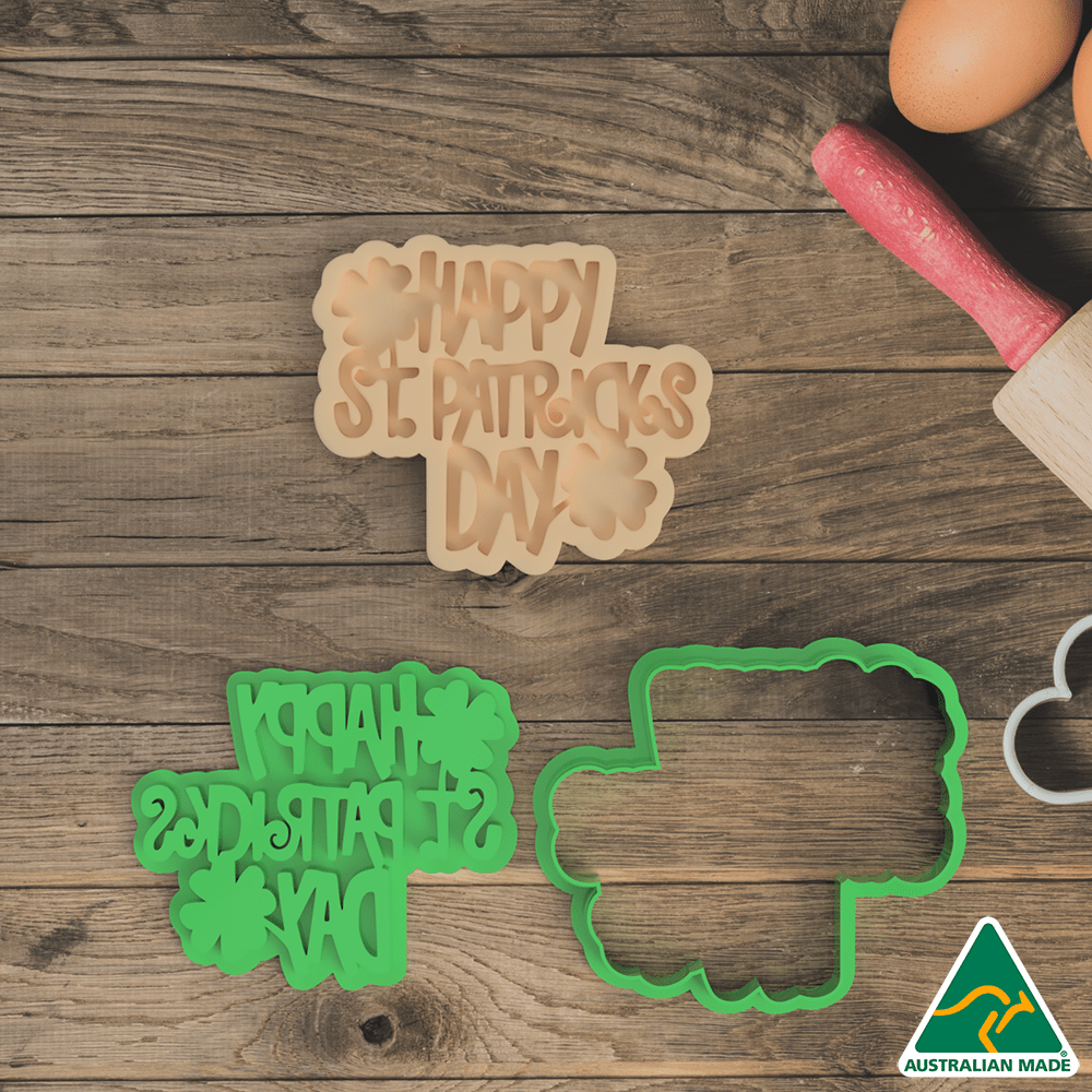 St. Patricks Day Cookie Cutter and Embosser Stamp