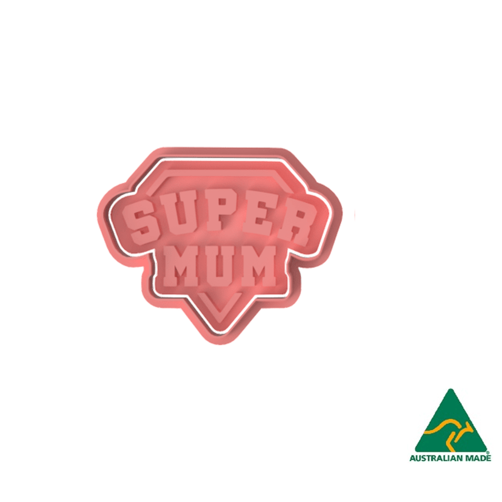 Super Mum Cookie Cutter and Embosser Stamp