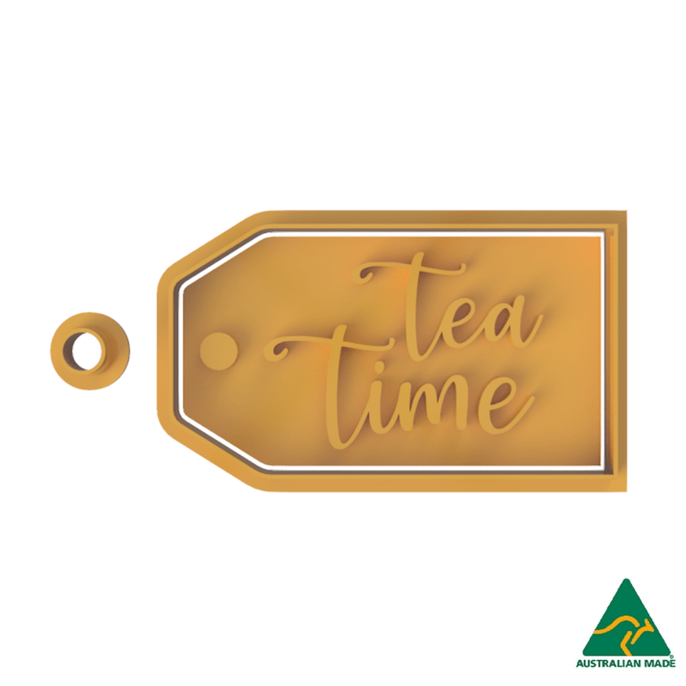 Tea Time Cookie Cutter and Embosser Stamp