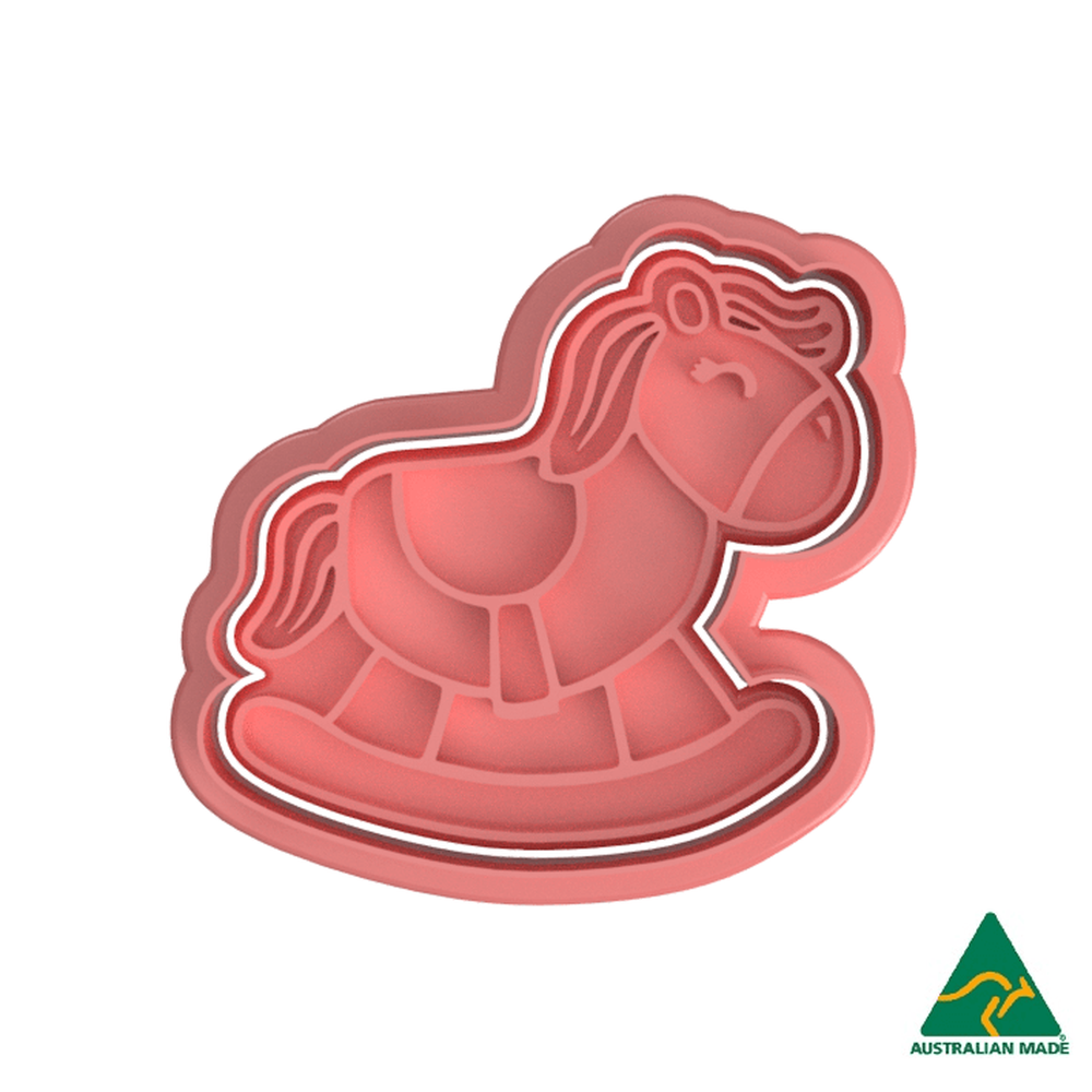 Australian Cookie Cutters Cookie Cutters Toy Horse Cookie Cutter and Embosser Stamp