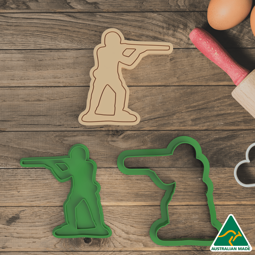 Toy Soldiers Cookie Cutter and Embosser Stamp