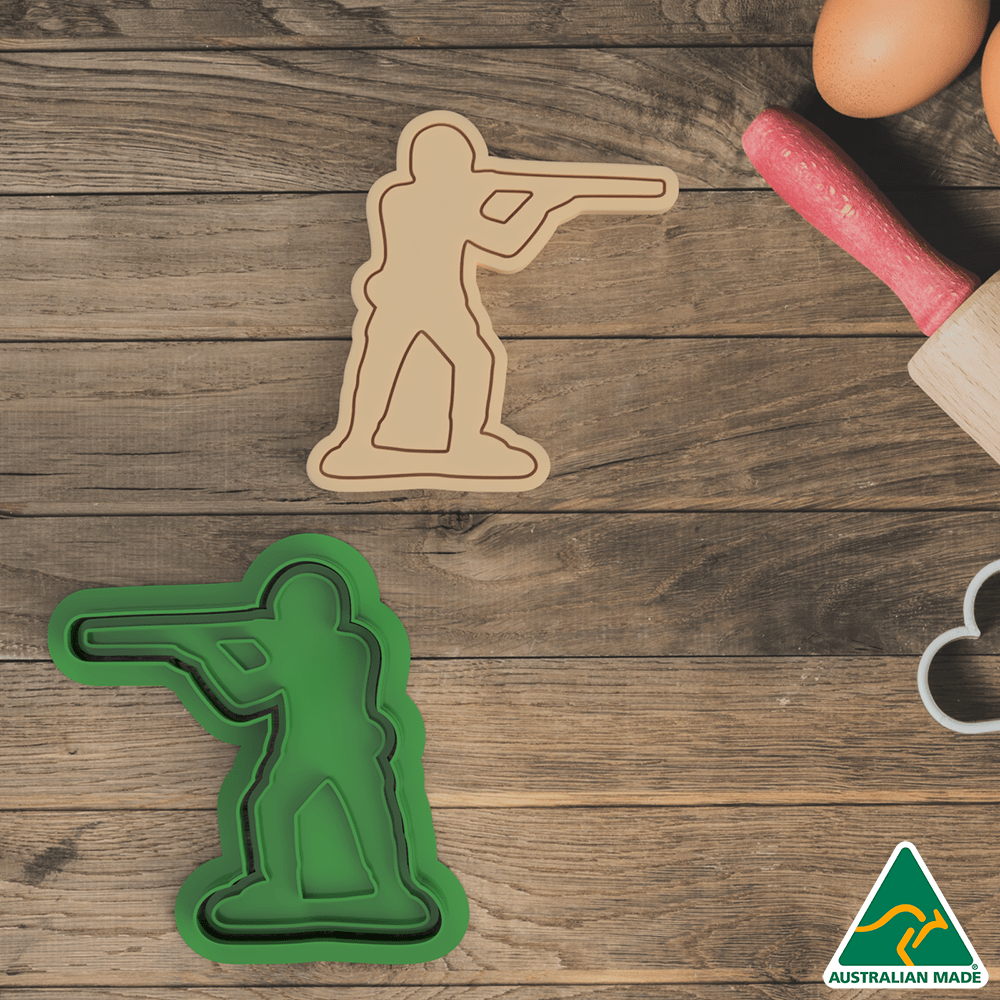 Toy Soldiers Cookie Cutter and Embosser Stamp