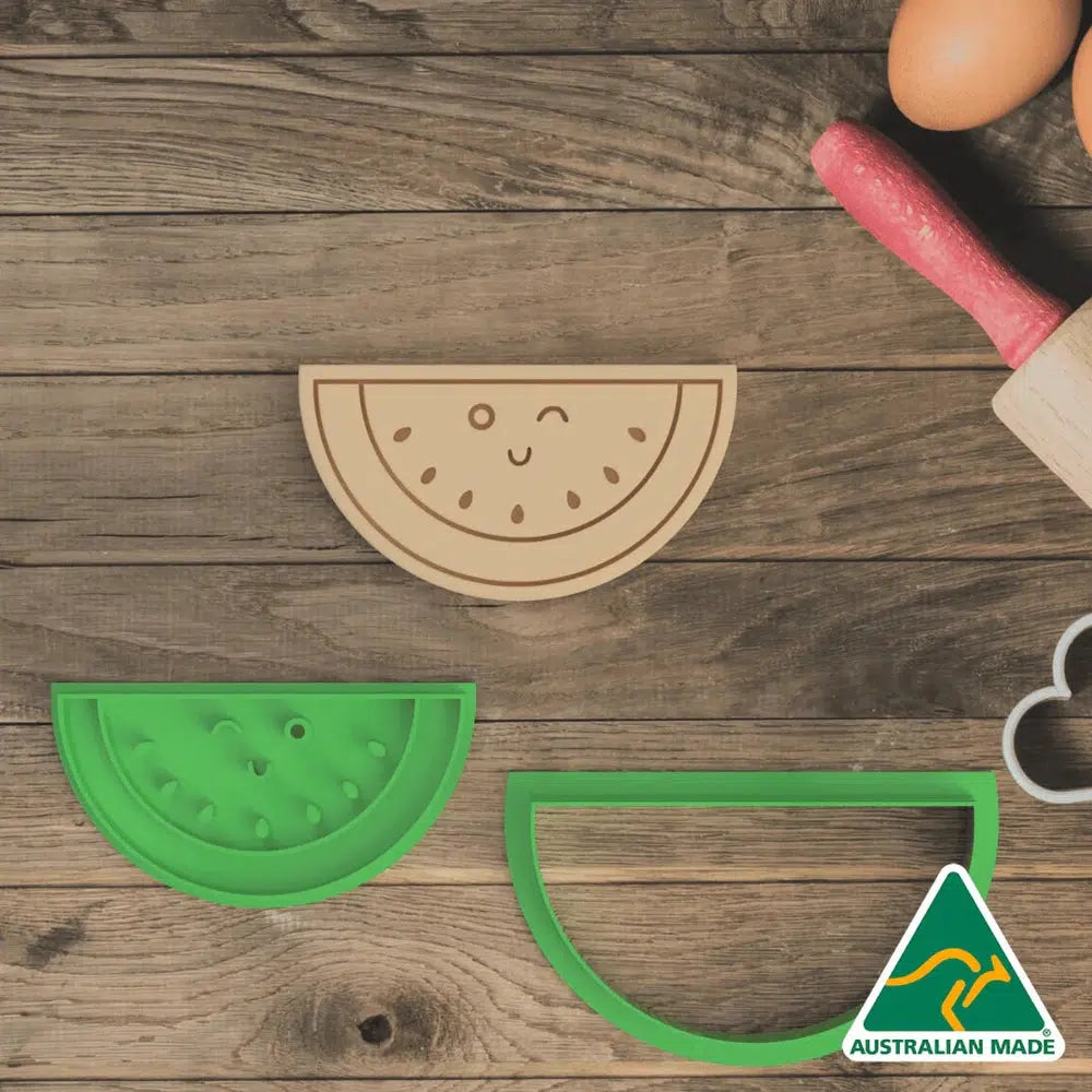 Watermelon Slice Cookie Cutter and Embosser Stamp