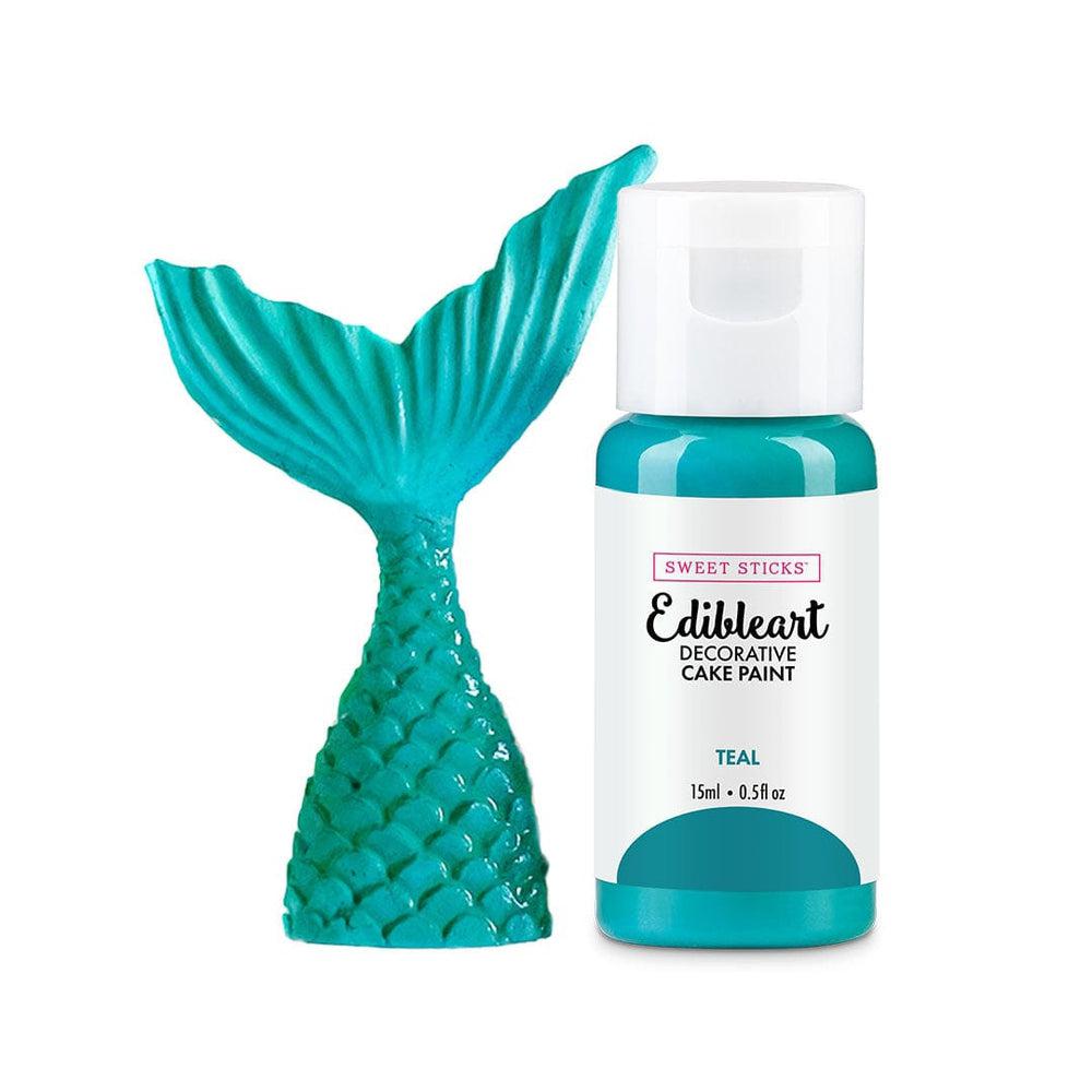 Sweet Sticks Teal Edible Art Decorative Paint